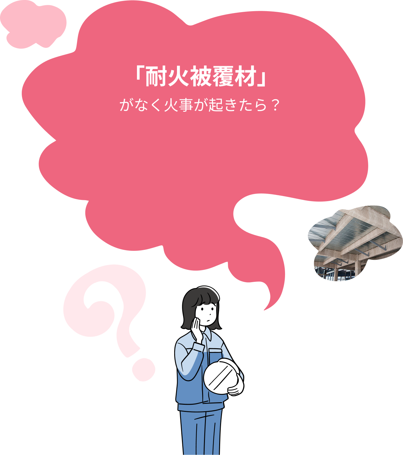 「耐火被覆材」がなく火事が起きたら？